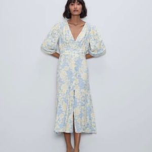 Zara Long Sleeve Maxi Dress